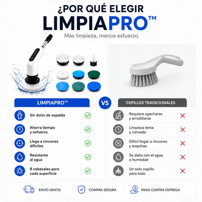Cepillo Electrico Limpieza 9 en 1