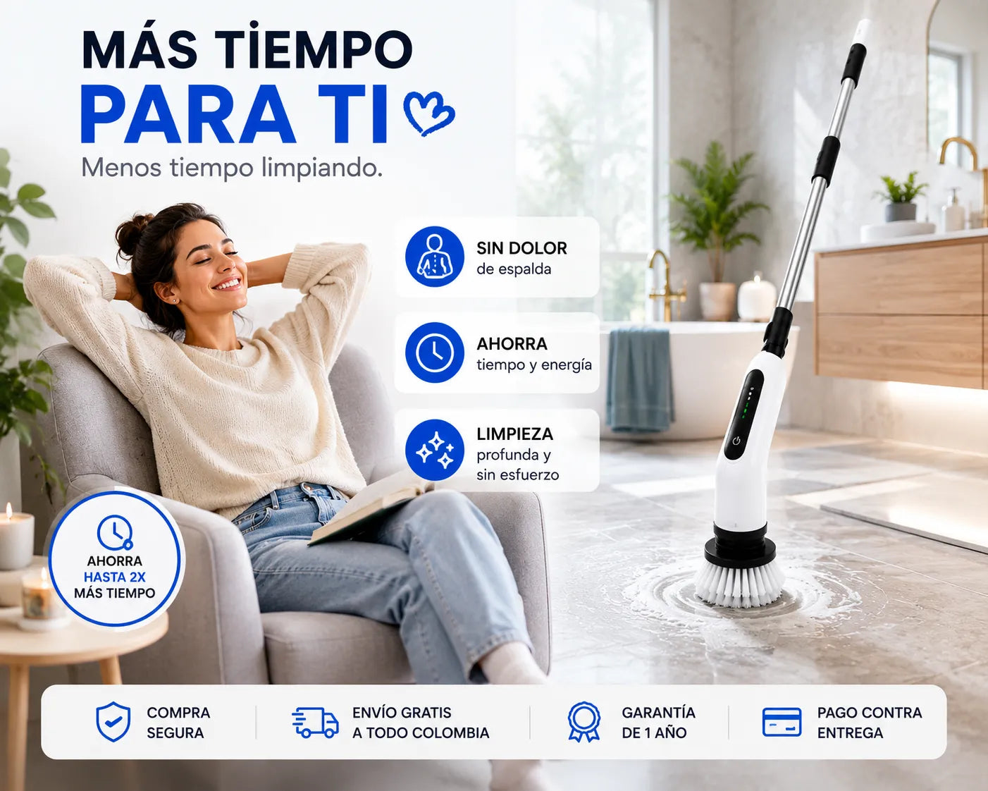 Cepillo Electrico Limpieza 9 en 1